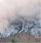  ?? FUENTE EXTERNA ?? Brigadas lograron apagar el fuego en Valle Nuevo.