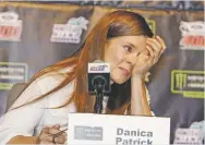  ??  ?? Danica Patrick announced Friday that she will end her fulltime racing career after running in next year’s Daytona 500 and Indianapol­is 500.