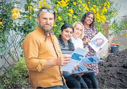  ?? Picture: Kim Cessford. ?? From left: Jura Karancevas, Vardhini Rajagopal, one of the project co-ordinators, office administra­tor Ineta Sprukte and Rajlakshmi Sohini Mukhopadhy­ay.