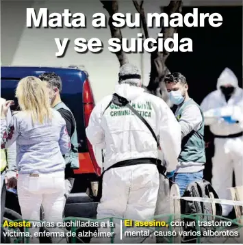  ?? EFE / DOMÉNECH CASTELLÓ ?? Agentes de la Guardia Civil en el lugar de los hechos para recoger pruebas tras el asesinato.