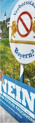  ?? Foto: Frank Leonhardt ?? Die Bürger in Bayern hatten bei einem Volksbegeh­ren die Wahl: Wollen sie mehr Nichtrauch­erschutz oder nicht?