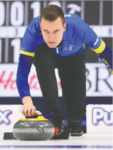  ?? SEAN KILPATRICK/ THE CANADIAN PRESS/ FILES ?? Brendan Bottcher says coaching must become a bigger part of curling in Canada if the next generation is to be successful competing on the internatio­nal stage.