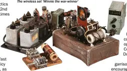  ??  ?? The wireless set ‘Winnie the war-winner’