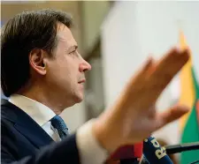  ?? (foto Ansa) ?? Palazzo Chigi Il presidente del Consiglio Giuseppe Conte