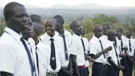  ?? KEN GALLOWAY ?? Ngulot High School is the first all-boys’ secondary school in Kenya’s Maasai Mara.