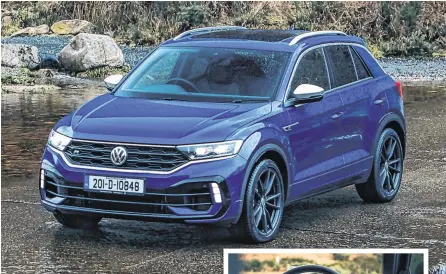  ??  ?? It’s a cracker: Volkswagen’s T-Roc R is a hot crossover