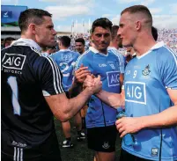  ??  ?? Stephen Cluxton and Ciaran Kilkenny are two of the crucial cogs in Dublin’s well-oiled machine