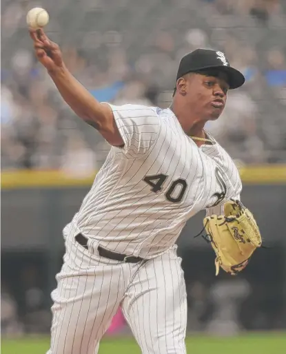  ?? | GETTY IMAGES ?? Reynaldo Lopez allowed tworuns and four hits, struck out six and walked three in six innings in his first game with the Sox.