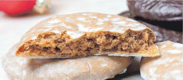  ?? FOTO: JUERGEN PFEIFFER/DPA ?? Lebkuchen wurden schon von den alten Ägyptern verspeist. Sie nannten das Gebäck Honigbrot.