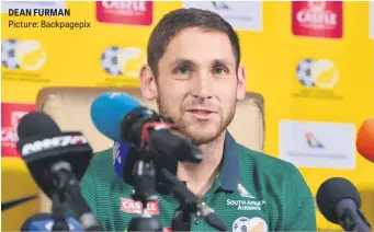  ?? Picture: Backpagepi­x ?? DEAN FURMAN