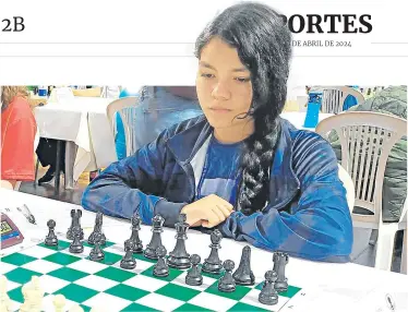  ?? ?? Ghisell Gabriela Morales Pérez es la nueva esperanza del ajedrez femenino nortesanta­ndereano. /Foto Archivo