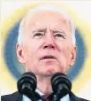  ??  ?? RETALIATIO­N Joe Biden