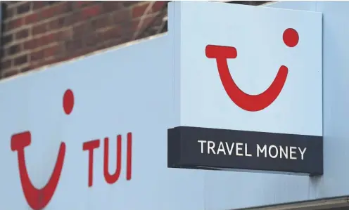  ?? ?? ↑ Holiday business Tui also noted a trend for short-term bookings following the pandemic