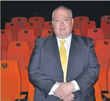  ??  ?? Gary Brown, chairman of Oban Phoenix Cinema board, is looking forward to leading more improvemen­ts at the community movie theatre.