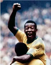  ??  ?? Gold standard: Pelé wins the World Cup in Mexico, June 1970