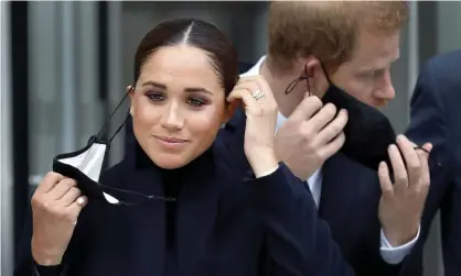  ?? Photograph: Peter Foley/EPA ?? The Duchess of Sussex has said her three-year legal battle against Associated Newspapers was more about principles than money.