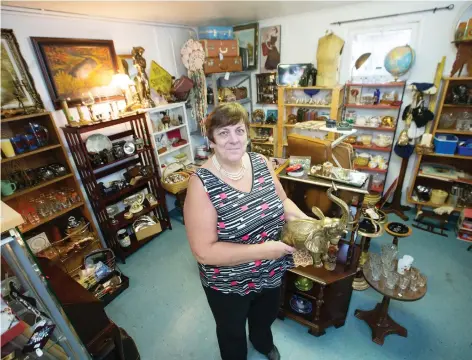  ?? GREG PENDER ?? Joanne’s Treasure Trove owner Joanne Lukash has assembled unique vendors to sell their treasures at the new Vintage Mall YXE.