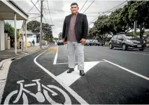  ?? PHOTO: MAARTEN HOLL/STUFF ?? Former Wellington city councillor Paul Eagle on the Island Bay cycleway. Eagle is now a Labour MP.