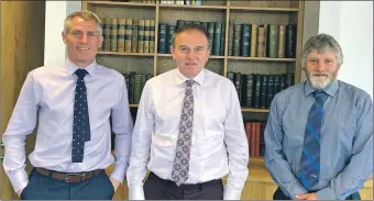  ?? ?? President Martin Kennedy and director of policy Jonnie Hall met with secretary of state for environmen­t, food and rural affairs George Eustice in Westminste­r.