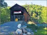  ?? Ckaufman@appealdemo­crat.com Brian Hamilton/ The Grass Valley Union ?? A growing number of supporters are working to restore the Bridgeport Covered Bridge to its original glory – with some upgrades.