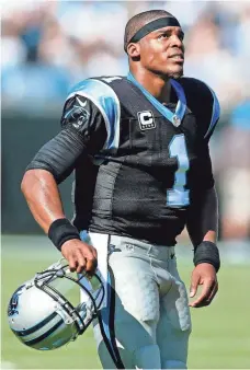  ?? JEREMY BREVARD, USA TODAY SPORTS ?? Panthers quarterbac­k Cam Newton struggled last season after winning the league’s MVP award in 2015.