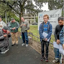  ?? PHOTO: JOHN KIRK-ANDERSON/FAIRFAX NZ ?? Anti-abortion protesters hold a vigil near Christchur­ch Hospital in 2016.
