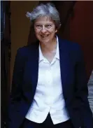  ??  ?? British PM Theresa May leaves church near her constituen­cy of Maidenhead yesterday. Photo: PA