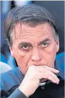  ?? AP ?? JAIR BOLSONARO. El actual presidente de Brasil competirá con Lula.