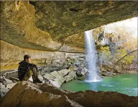  ?? CONTRIBUTE­D ?? You can swim at Hamilton Pool Preserve even in winter.