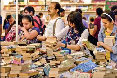  ??  ?? This edition of the World Book Fair in Delhi marked 60 years since the founding of the National Book Trust.