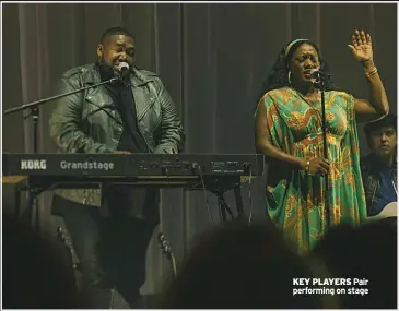  ?? ?? KEY PLAYERS Pair performing on stage