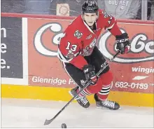  ?? BOB TYMCZYSZYN THE ST. CATHARINES STANDARD ?? Niagara IceDogs Kirill Maximov in action against the Hamilton Bulldogs.