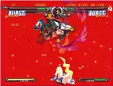  ??  ?? » [PS2] Aerial combat is a key part of Guilty Gear’s fighting style.