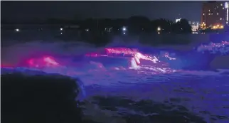  ??  ?? An artist’s rendering gives some idea of what Chaudière Falls will look like when they are illuminate­d. Mìwàte runs Oct. 6 to Nov. 5 as part of Canada’s 150th-birthday celebratio­ns.