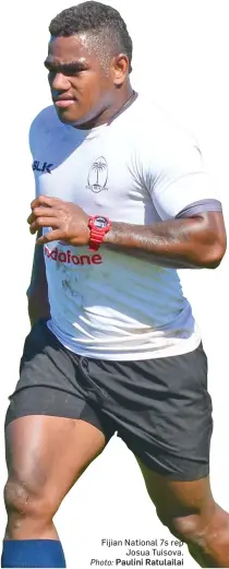  ?? Fijian National 7s rep Josua Tuisova. Photo: Paulini Ratulailai ??