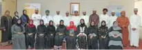  ?? - Supplied picture ?? SKILL DEVELOPMEN­T: Certificat­es of completion were awarded to participan­ts from Muscat at the Riyada headquarte­rs by Najwa Mansoor Al Kindi, Director of Shell Intilaaqah.