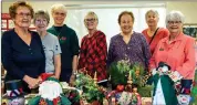  ?? Photo by Barbara Laughon/Northern Inyo Healthcare District ?? NIH Auxiliary members, from left, are Sharon Moore, Karen Benson, Pat Hawley, Judy Speed, Judy Fratella, Diane Remick and Betty Dickey.