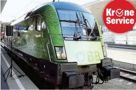  ??  ?? Die ÖBB nutzen für ihre Züge seit Juli 100% „ grünen“Strom