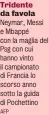  ?? AFP ?? Tridente da favola Neymar, Messi e Mbappé con la maglia del Psg con cui hanno vinto il campionato di Francia lo scorso anno sotto la guida di Pochettino