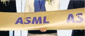 ?? REUTERS ?? Logotipo de ASML.