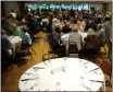  ?? BILL HUSA — ENTERPRISE-RECORD, FILE ?? Folks mingle during the 46th annual Chico Sports Hall of Fame and Senior Athletes Banquet at the Chico Elks Lodge in May 2018.