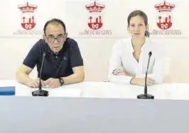  ?? LA CRÓNICA ?? Merino y García-Camacho, en rueda de prensa.