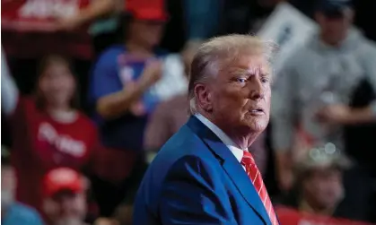  ?? ?? Donald Trump campaigns in Clinton, Iowa, on 6 January 2024. Photograph: Cheney Orr/Reuters