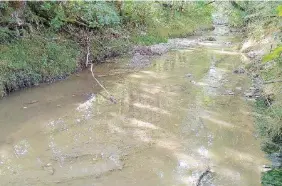  ??  ?? Immagini eloquenti Nelle foto, le acque del fiume Sangro e del Lago di Barrea, nel cuore di un’area protetta, invase da liquami e scarichi fognari