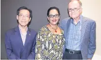  ??  ?? Benito Liao con Sandra y Gregory Werner