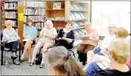  ?? Lynn Atkins/The Weekly Vista ?? The annual Gathering of the Book Clubs took place at the Bella Vista Library last week. Members from various clubs shared the books they liked best.