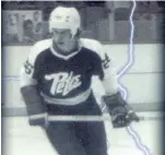  ??  ?? This Peterborou­gh Examiner photograph is the only known one of Wayne Gretzky in a Petes uniform. He played three games for the Petes in 1977.