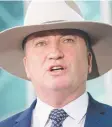  ??  ?? Barnaby Joyce