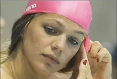  ?? Michael Sohn/Associated Press ?? Yulia Efimova is among four Russian swimmers who were withdrawn because they previously served doping bans.