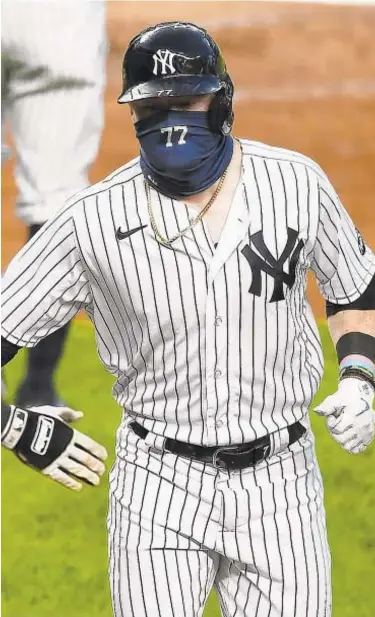  ?? GETTY ?? Clint Frazier goes 3 for 4 with a double and a home run in season debut on Wednesday night.